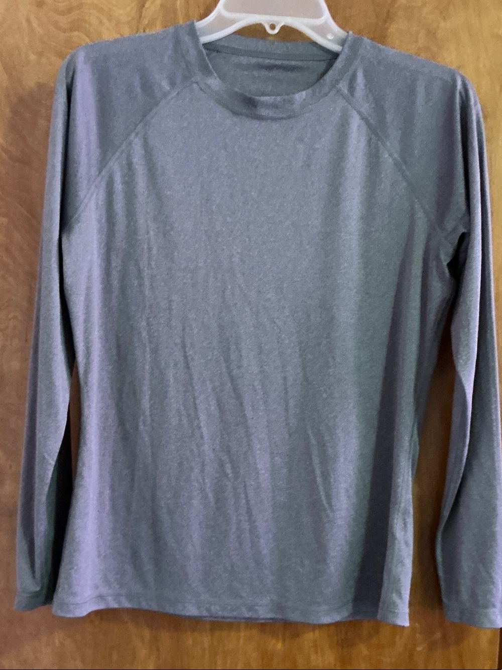 Men's Long-Sleeve Crewneck Performance Shirt - Grey Heather